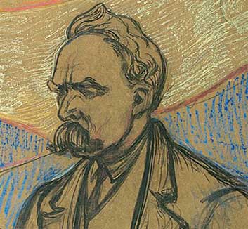 Portrait of Friedrich Nietzsche